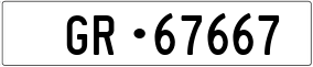 Trailer License Plate